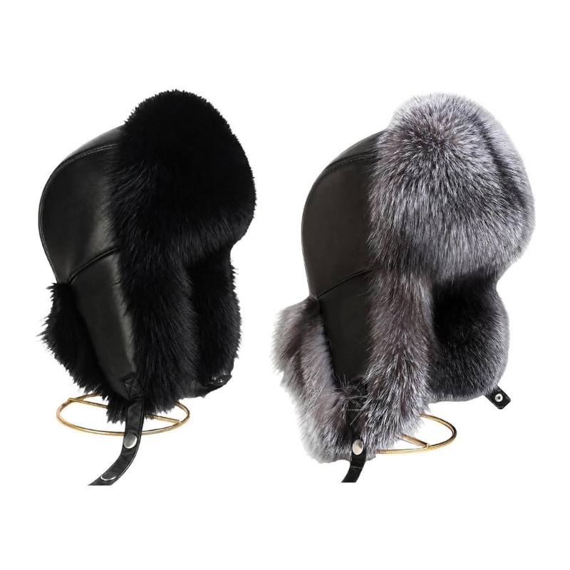Trapper Hat Ear Flap - 2025 Neue Trappermütze aus Kunstpelz mit
