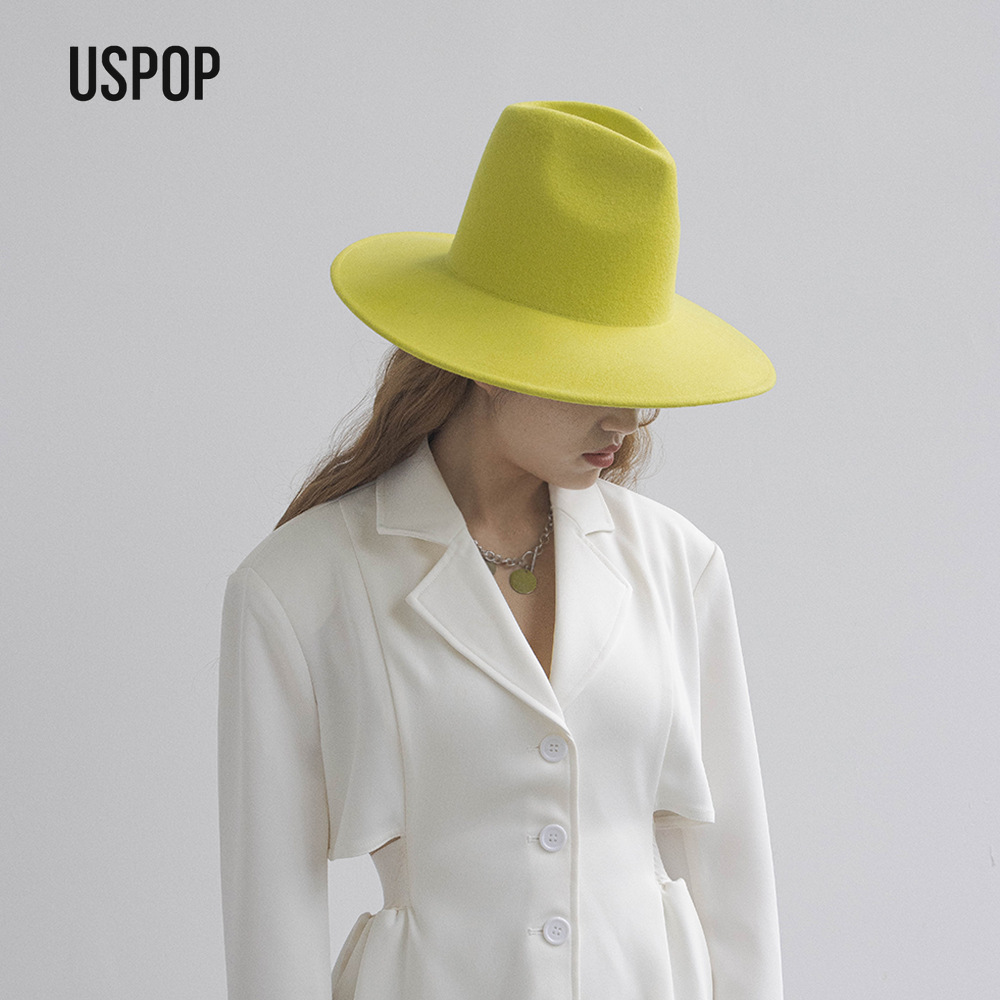 USPOP Herbst-Winter-Mode, schl – Fedora Hat Wool Bewertung und Preis