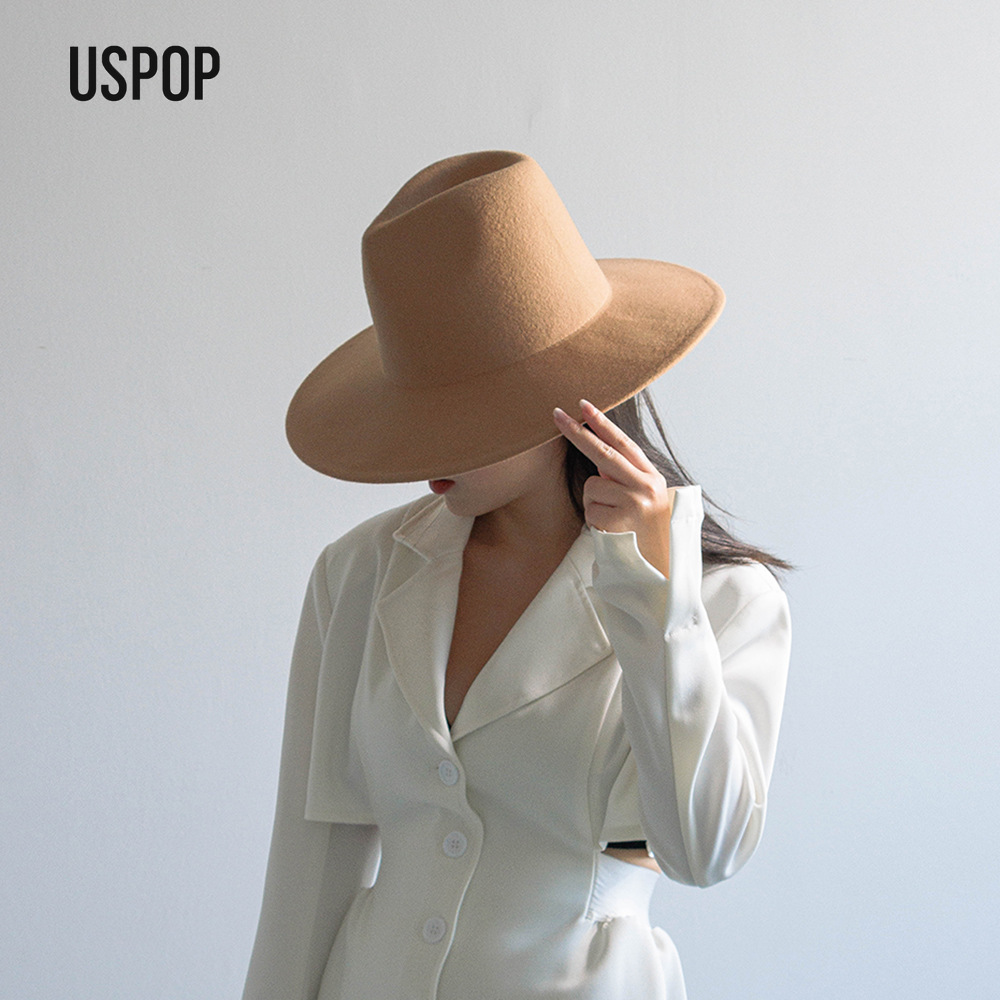 USPOP Herbst-Winter-Mode, schl – Fedora Hat Wool Bewertung und Preis