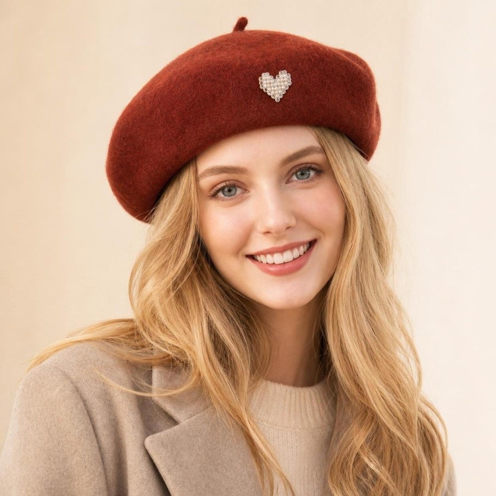 Modische warme Winter-Wollmütz – Beret French Wool Bewertung und Preis