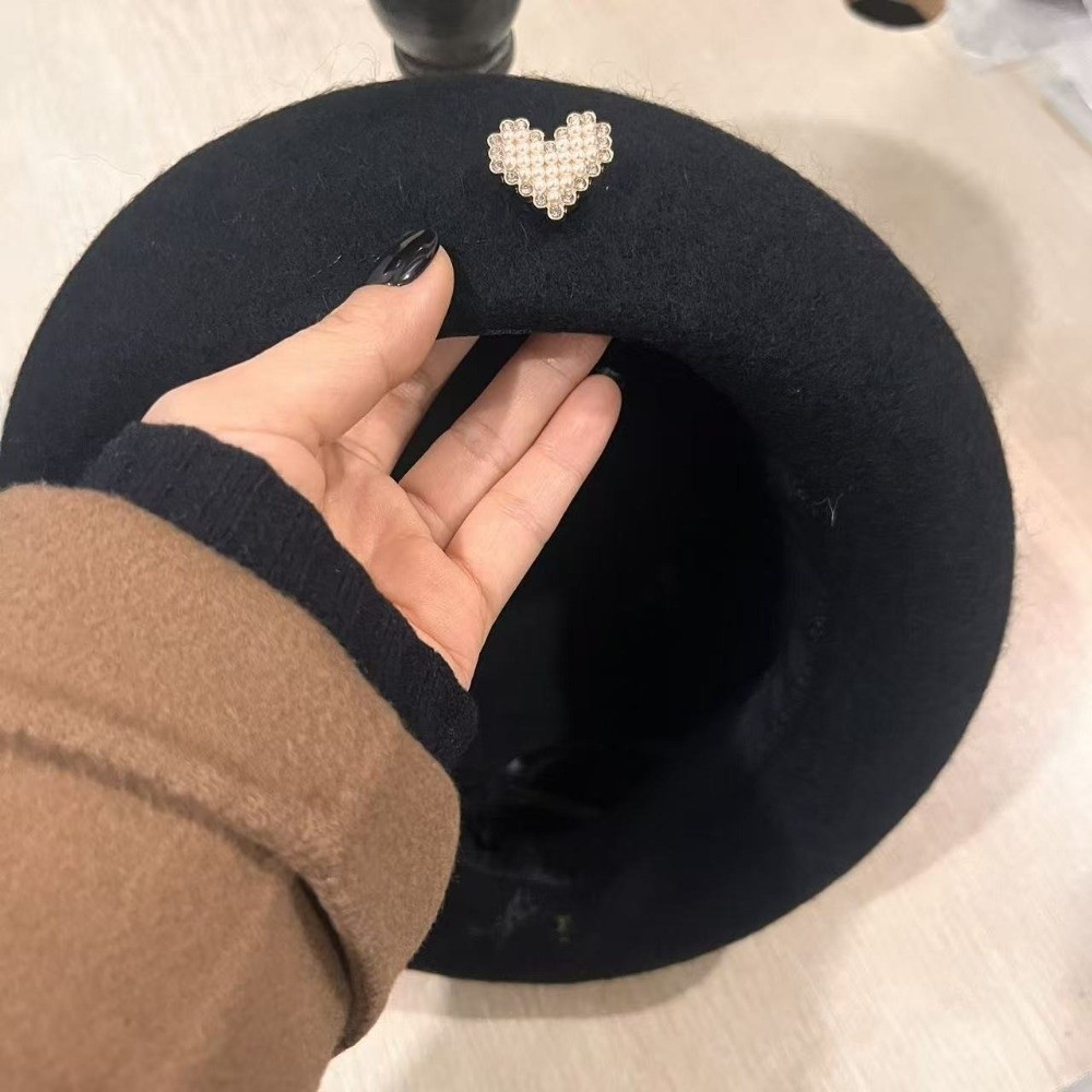 Modische warme Winter-Wollmütz – Beret French Wool Bewertung und Preis