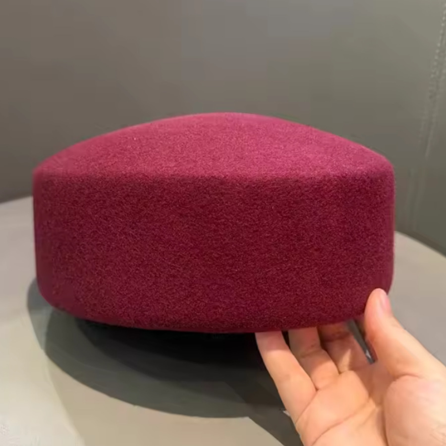 2026 Luxuriöse Blaue Reine Wol – Beret French Wool Bewertung und Preis