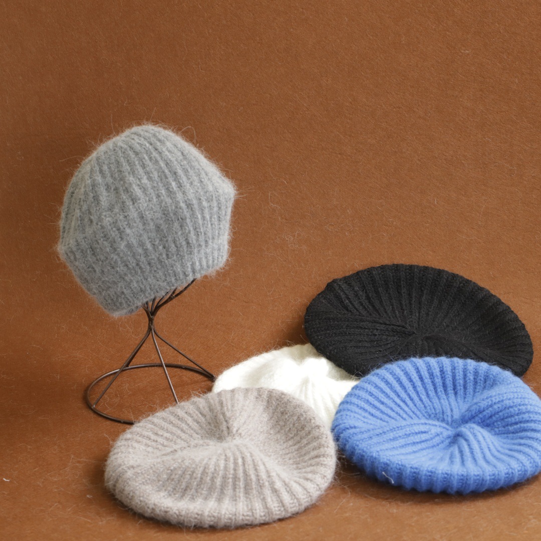 Damen Mohair Strickmütze Flaus – Beret French Wool Bewertung und Preis