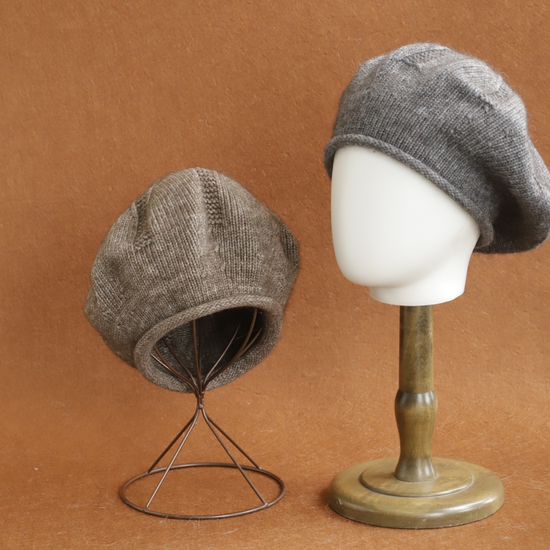 Weiche, lässige Strick-Baskenm – Beret French Wool Bewertung und Preis