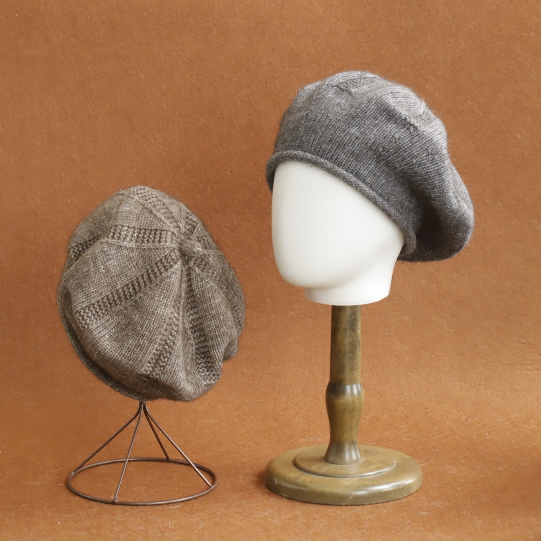 Weiche, lässige Strick-Baskenm – Beret French Wool Bewertung und Preis